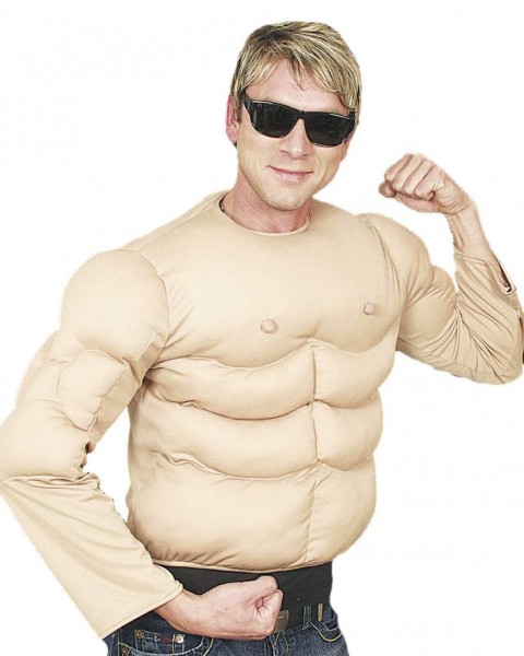 Faschingskostüm Herren Muskel-Shirt