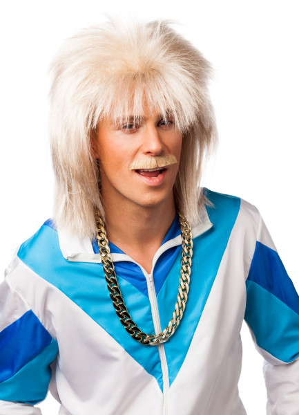 Perücke unisex 80er, blond
