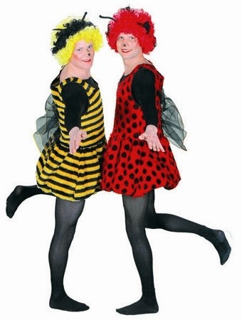 Fasching Kostüm Damen Plüschkleid Flotter Käfer