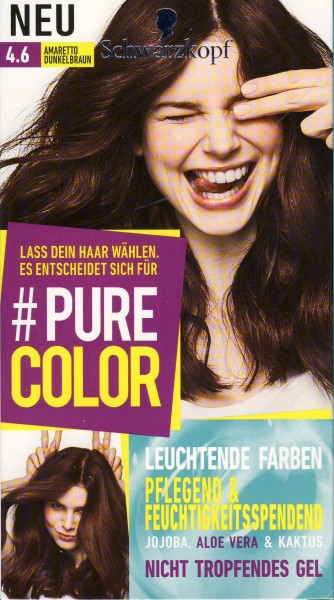 Schwarzkopf Pure Color Permanente Gel-Färbung Nr. 4.6 Schokoladen-Maus, 3er Pack