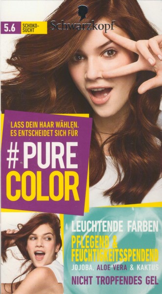 SCHWARZKOPF #PURE COLOR Coloration 5.6 Schokosucht Stufe 3, 1er Pack (1 x 143 ml)