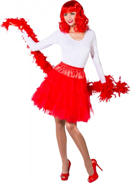 Fasching Damen Rock Pettiskirt 3-lagig (7 Farben)