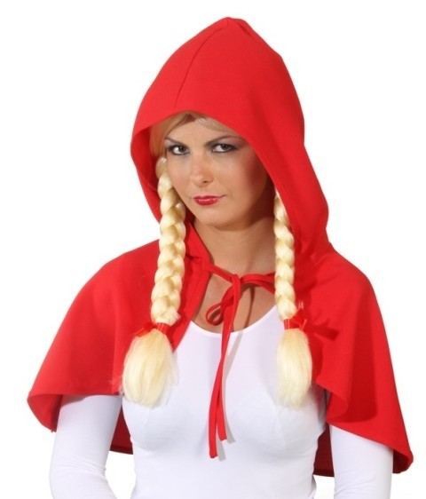 Faschingskostüm Damen: Rotkäppchen-Cape - unisize