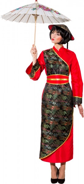 Fasching Kostüm Damen Chinesin lang