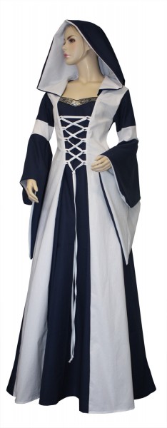 Hochwertiges Mittelalterkleid mit Spitzgugel Lancelotclothing Gr. 38, Agatha