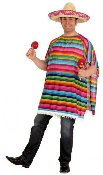 Poncho, bunt - Überwurf