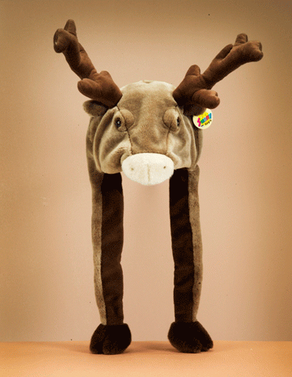 Plüsch Mütze Rentier