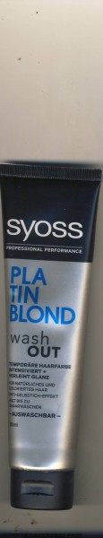 Syoss Wash Out Temporäre Haarfarbe Platin Blond (150 ml), auswaschbare Haarfarbe lässt Farben wieder