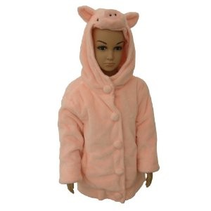 Kinderjacke Schweinchen rosa Gr. 128/140