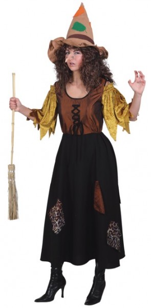 Faschingskostüm Damen Kleid Fetzenhexe - Größe: 38 - 48