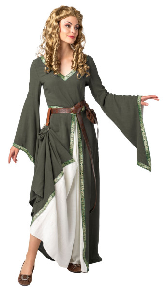 Mittelalterliche Magd, grün