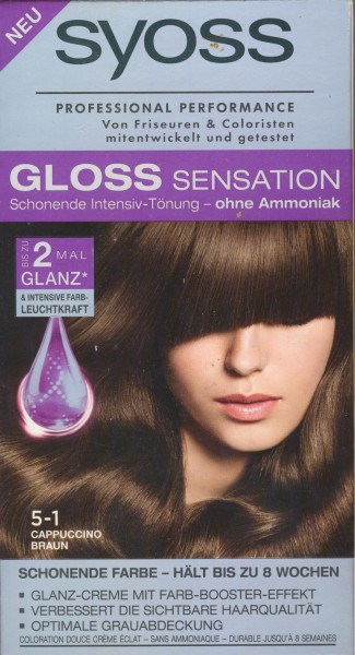 Syoss Gloss Sensation 5-1 Cappuccino Braun, 1er Pack (1 x 115 ml)