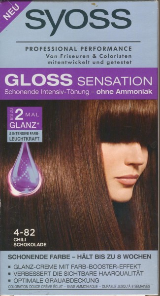 Syoss Gloss Sensation Intensiv-Tönung 4-82 Chili Schokolade, 1er Pack (1 x 115 ml)
