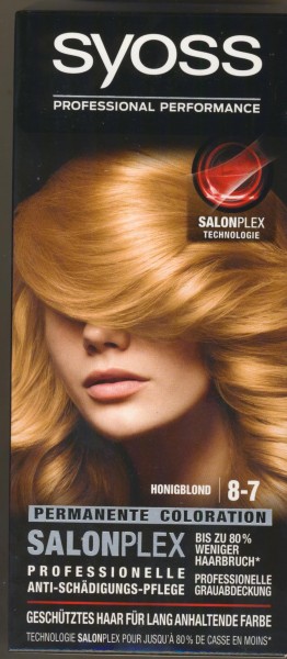 Syoss Haarfarbe, 8-7 Honigblond, 1er Pack (1 x 115 ml) von Syoss