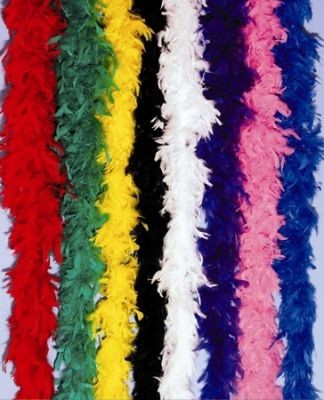 Faschingszubehör Federboa 1,80 m lang, 50 g in 13 Farben