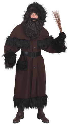 Weihnachtskostüm Knecht Ruprecht Mantel (schwarz-braun)