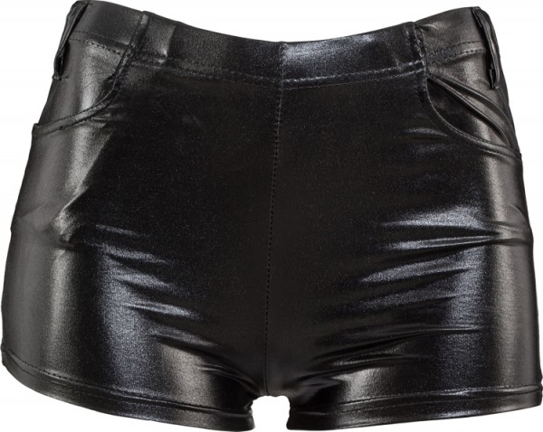 Fasching Damen Hot Pants gold oder schwarz