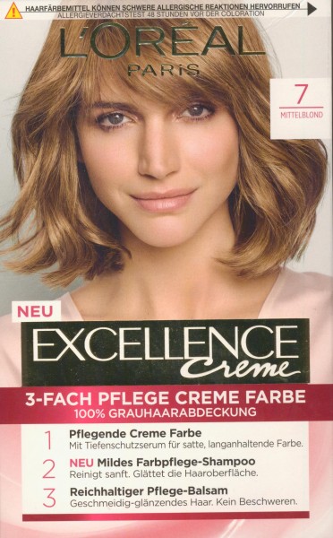 L'Oreal Excellence Creme 7 blond Haarfarbe Farbe
