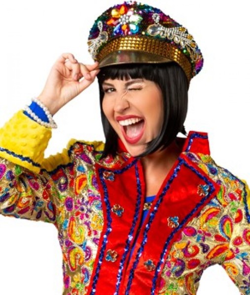 Schildmütze Paillette bunt