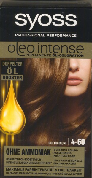 Syoss Oleo Intense Haarfarbe, 4-60 Goldbraun, 1er Pack (1 x 115 ml) von SYOSS OLEO INTENSE