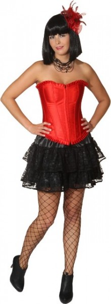 Damen Korsage (Large, rot)