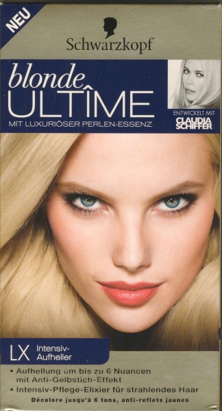 Schwarzkopf blonde Ultîme mit Luxuriöser Perlen-Essenz Intensiv-Aufheller Nr. LX