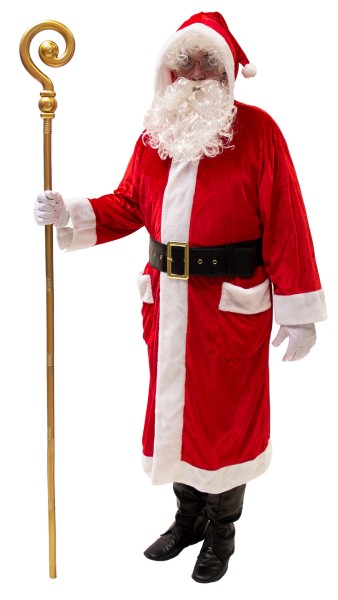 Gürtel Weihnachtsmann schwarz, mit Schlaufe