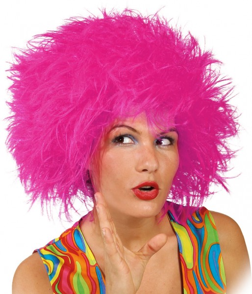 Faschingsperücke Damen: Struwel, pink