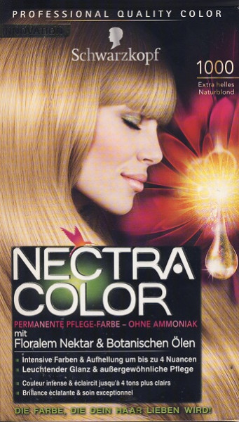 Schwarzkopf NECTRA Color Intensiv-Pigment-Farbe 1000 Extra helles Naturblond Pack (1 x 142 ml)