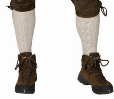 Herrenkniestrümpfe, natur - Größe: 41/42 bis 45/46