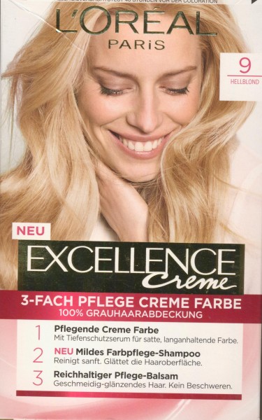 L'Oréal Paris Excellence Creme Coloration, 9 - Hellblond von L'Oréal Paris