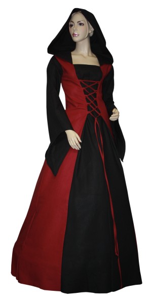 Hochwertiges Mittelalterkleid mit Spitzgugel Lancelotclothing Gr.42, Helena