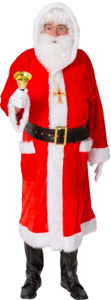 Weihnachtsmannmantel, hellrot, leichte Qualität